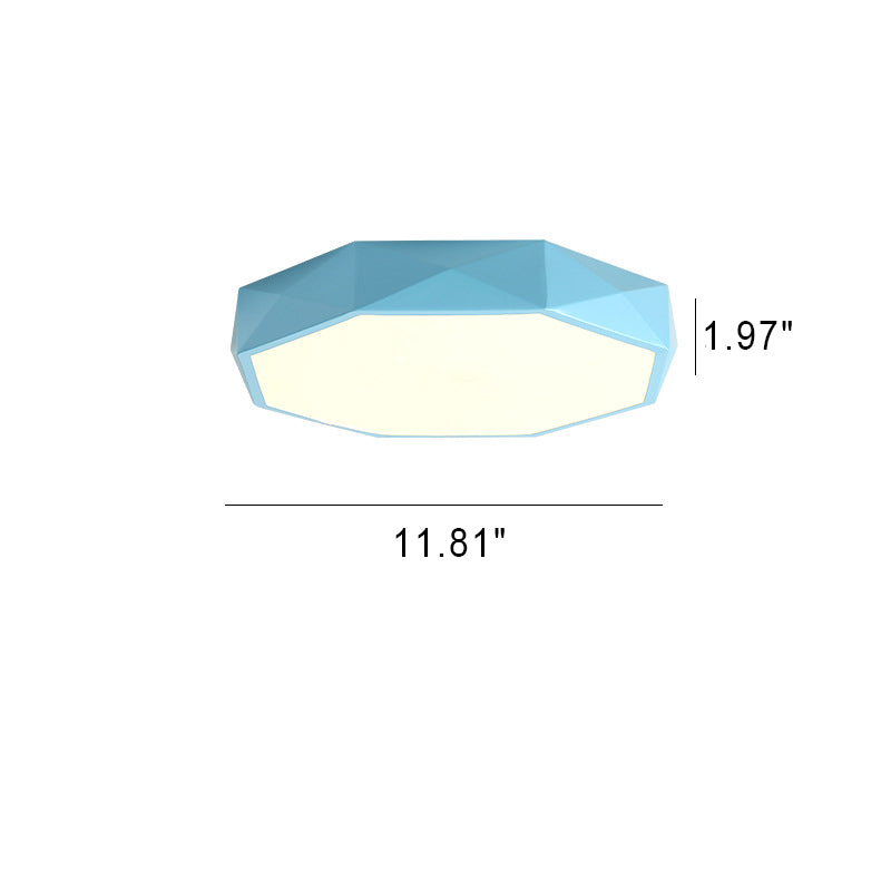 Moderne skandinavisk LED-loftlampe i abstrakt design