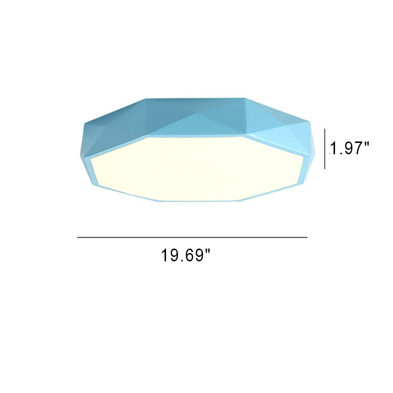Moderne skandinavisk LED-loftlampe i abstrakt design