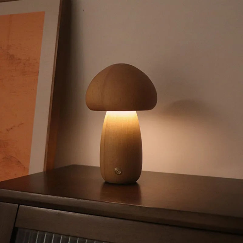 Trådløs bordlampe med varm LED – genopladelig sengelampe i moderne design