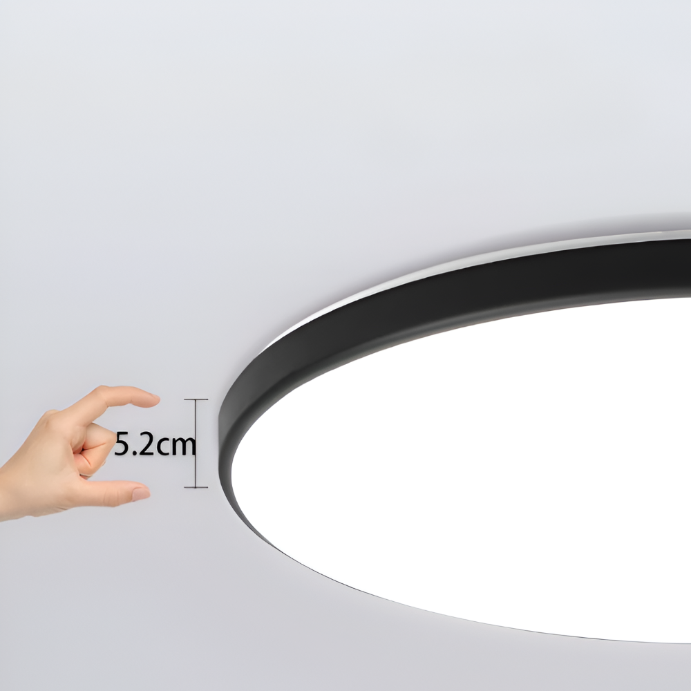 SlimAura Loftlampe – Rund Ultratynd LED Loftlampe i Moderne Design