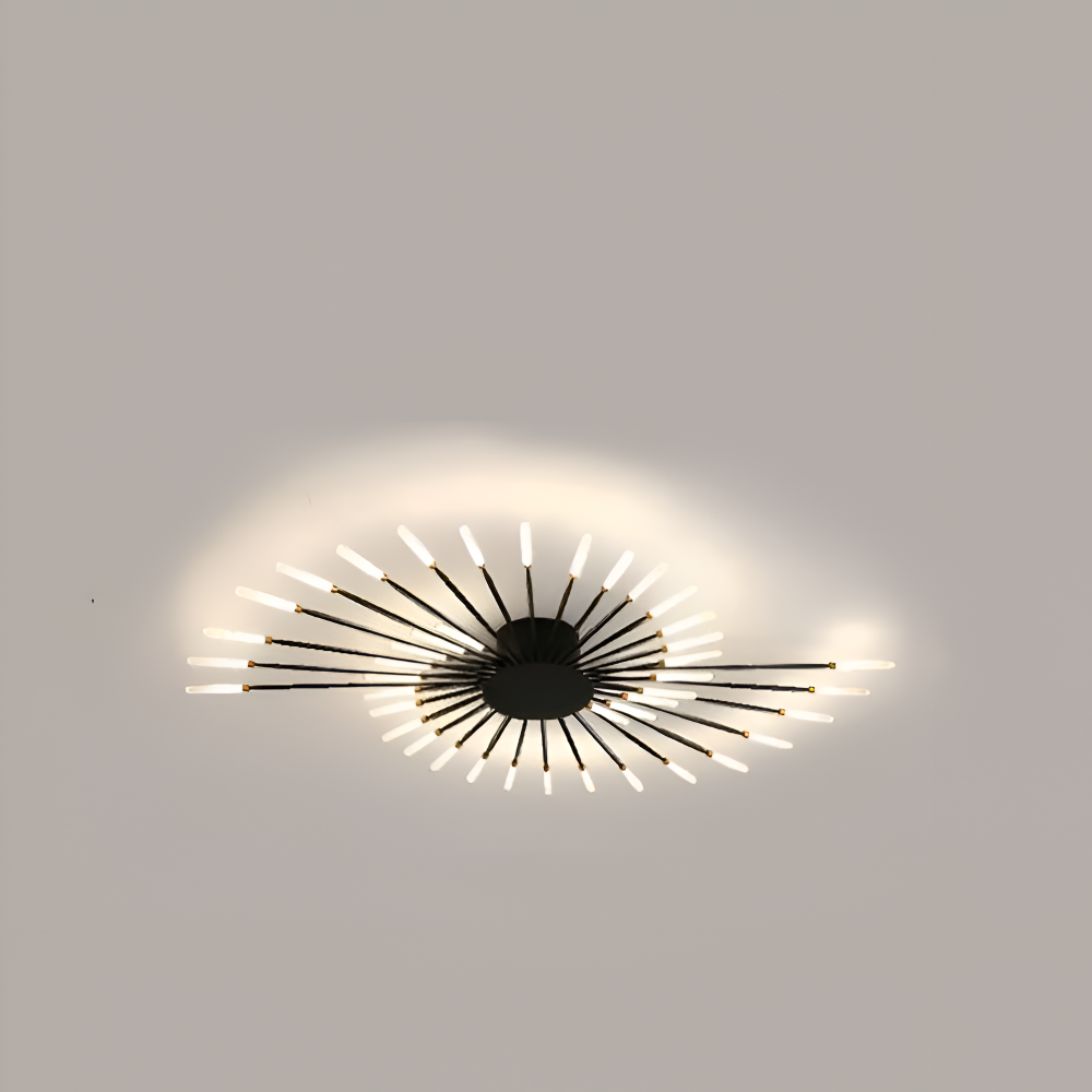 LED loftlampe i spiraldesign – luksuriøs fyrværkeri-inspireret belysning