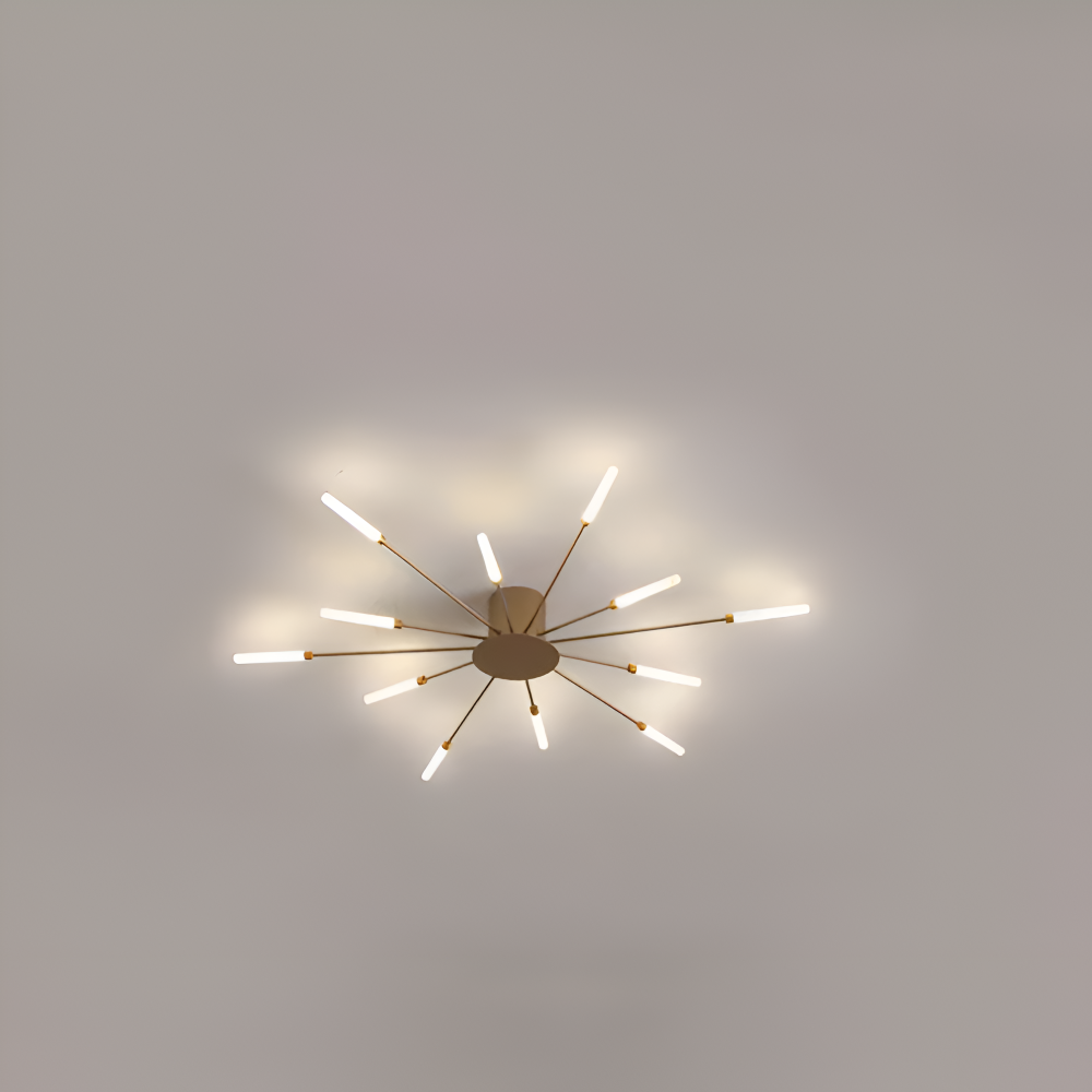 LED loftlampe i spiraldesign – luksuriøs fyrværkeri-inspireret belysning