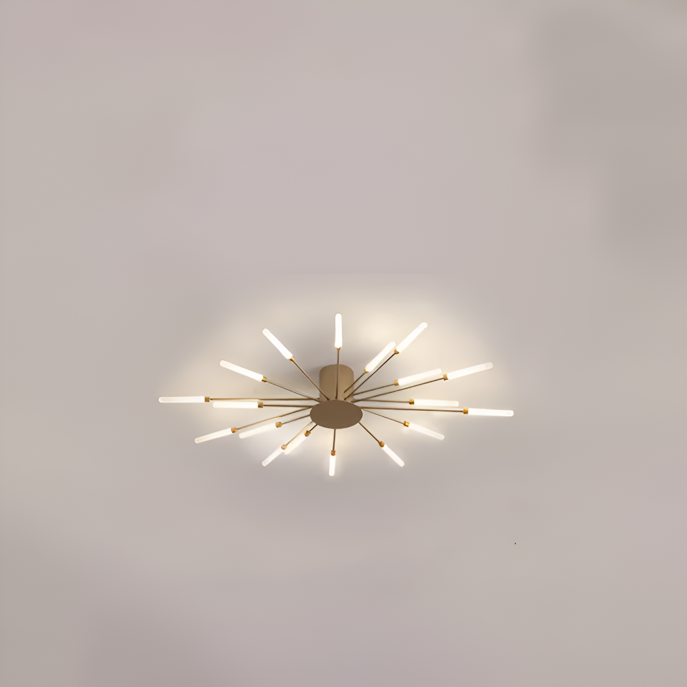 LED loftlampe i spiraldesign – luksuriøs fyrværkeri-inspireret belysning