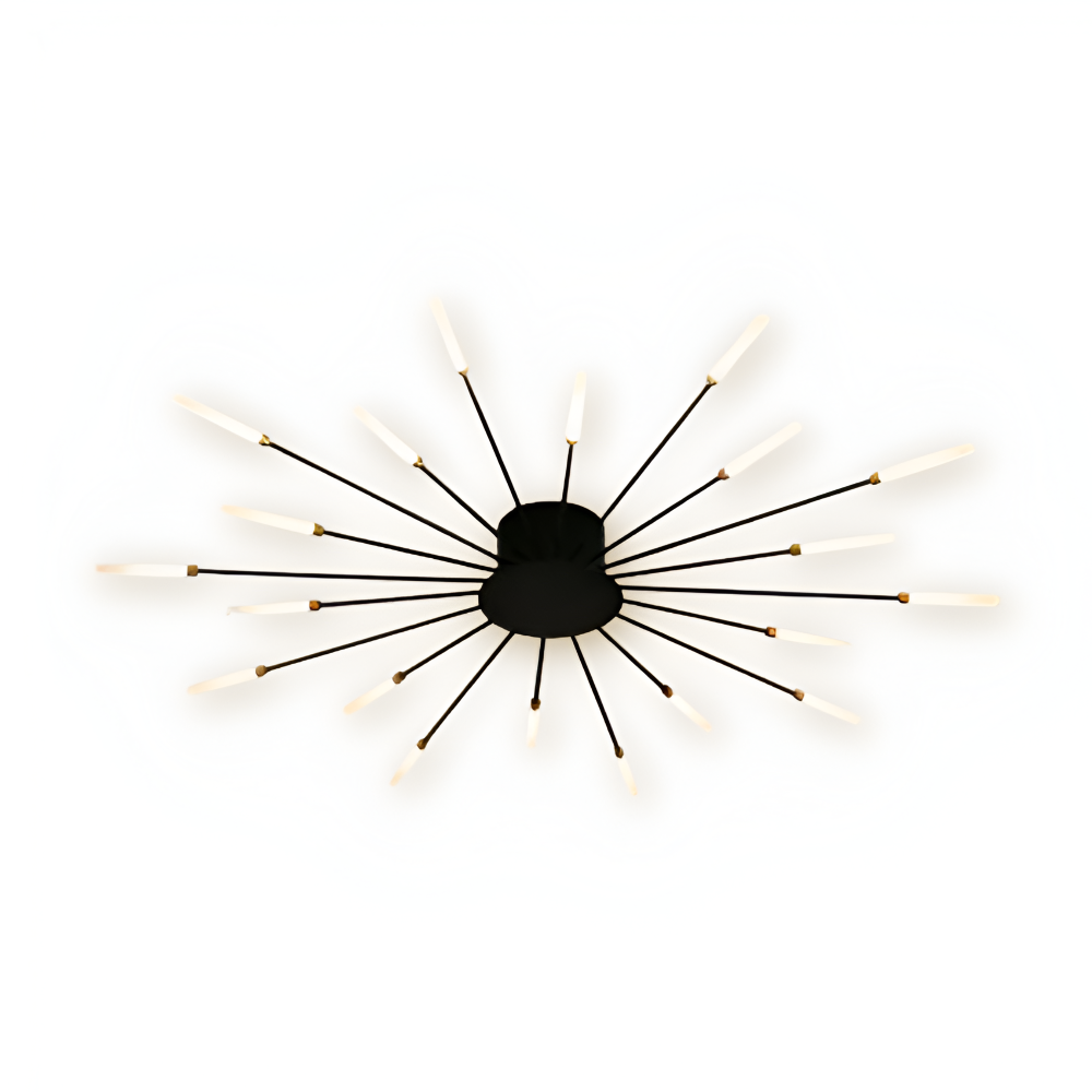 LED loftlampe i spiraldesign – luksuriøs fyrværkeri-inspireret belysning
