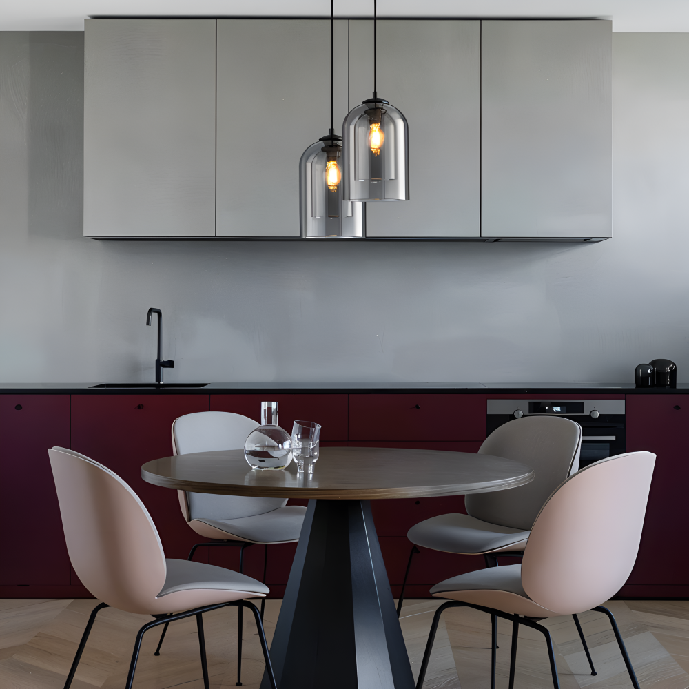 Lumora Duo Pendellampe – Pendel med Dobbelt Glasdesign i Postmoderne Stil