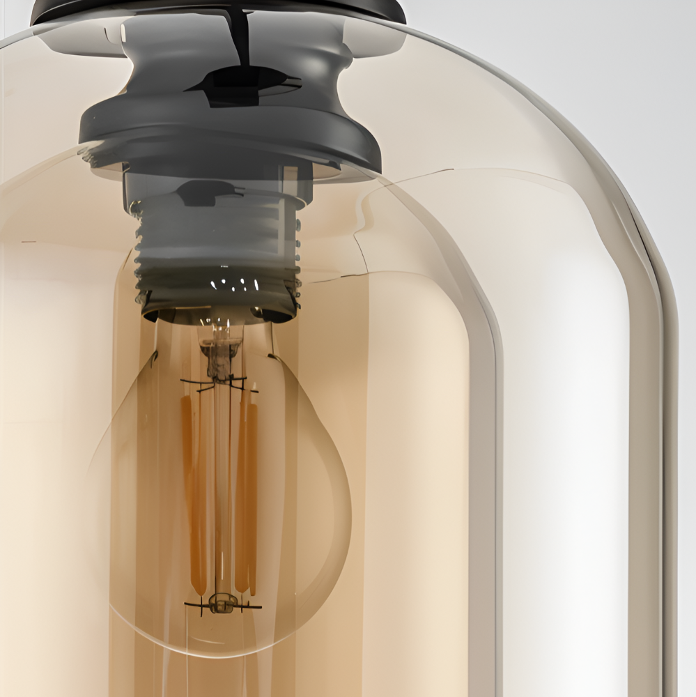 Lumora Duo Pendellampe – Pendel med Dobbelt Glasdesign i Postmoderne Stil