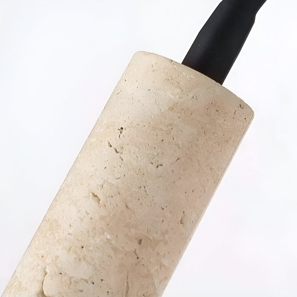Marmor væglampe i gul travertin med elegant design