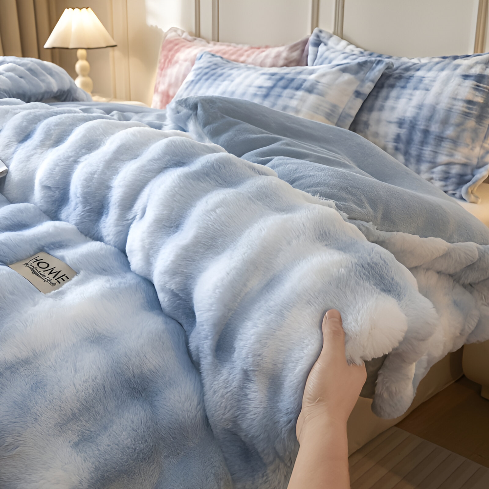 VelouraDream – Ultralätt Täcke i Mjölkfleece för Året Runt Komfort