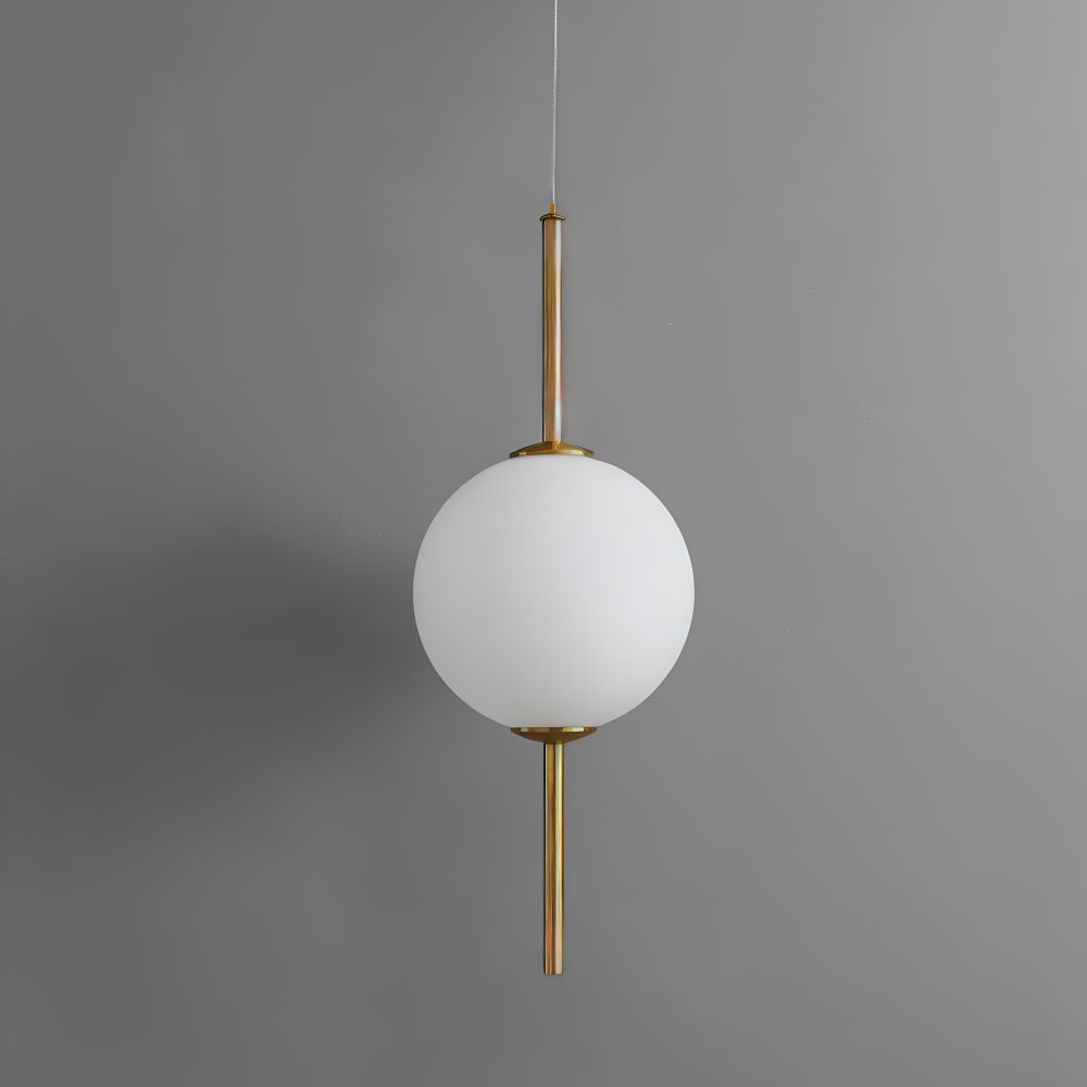 Gloriva Pendellampe – Elegant Pendellampe med Vertikalt Design og Mat Glaskugle