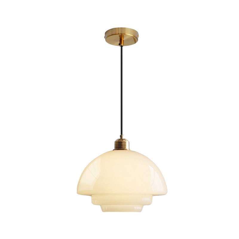 Vintage pendellampe i opalglas