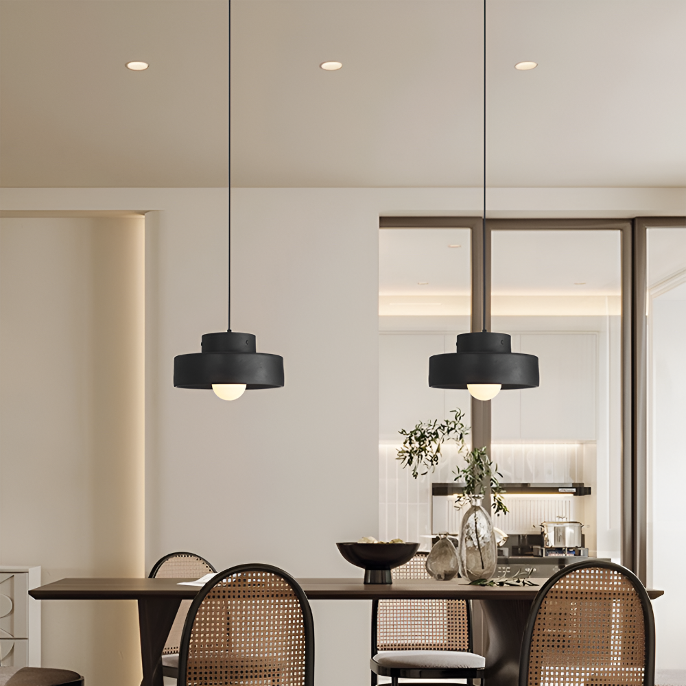 Wabi-sabi pendellampe i farvet macaron-design
