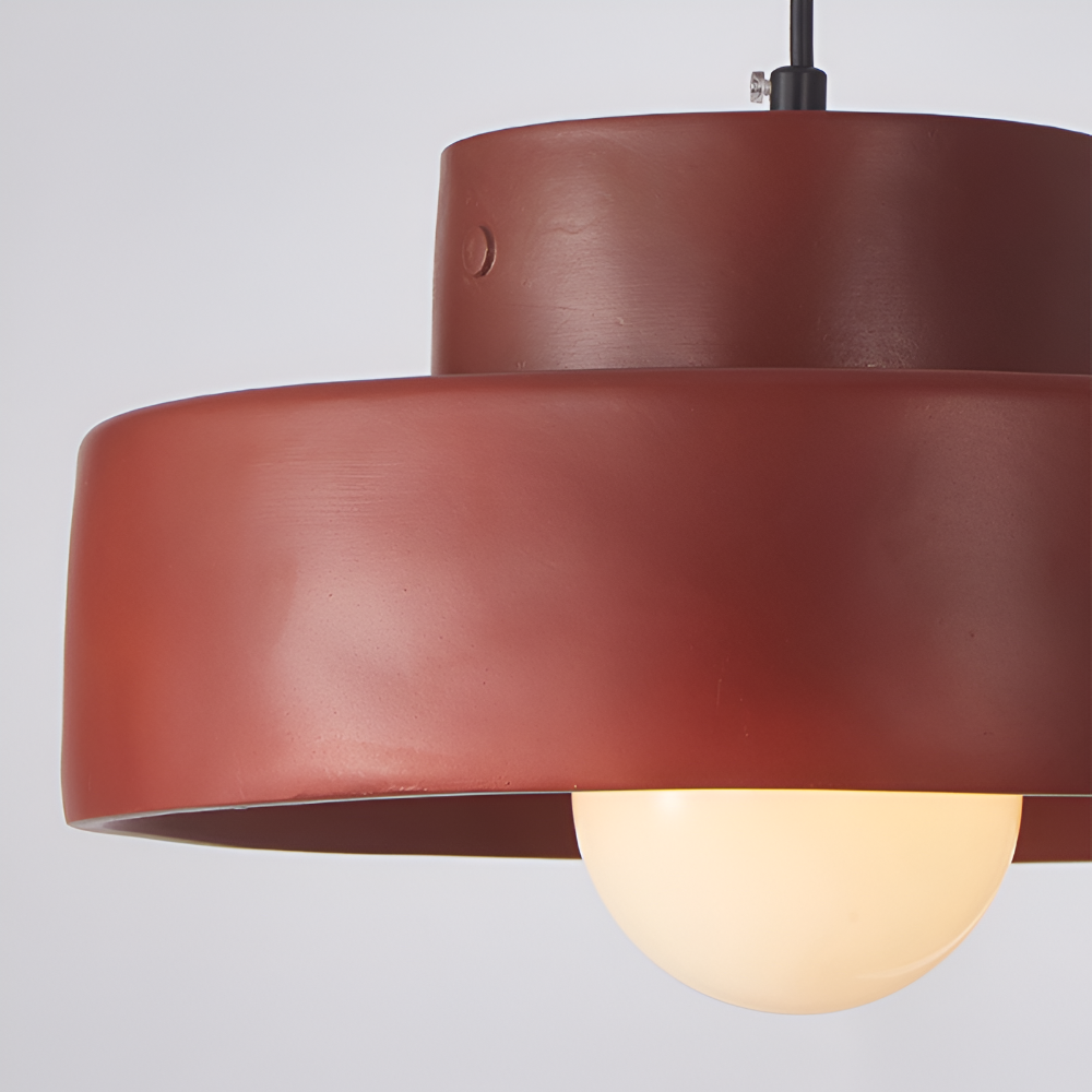 Wabi-sabi pendellampe i farvet macaron-design
