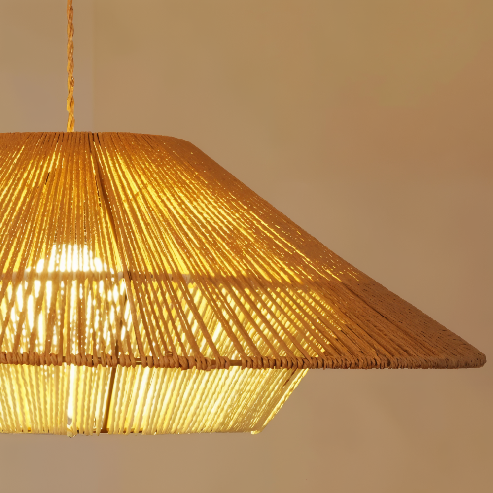 SakuraZen Loftlampe – Japansk Inspireret Pendellampe i Wabi-Sabi Stil