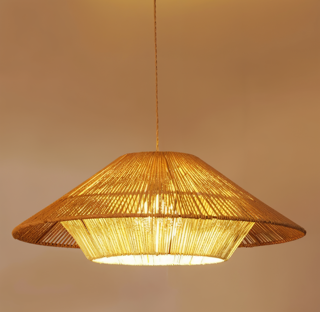 SakuraZen Loftlampe – Japansk Inspireret Pendellampe i Wabi-Sabi Stil