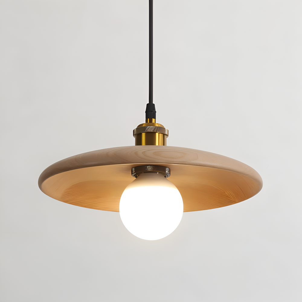 Hikaria Pendellampe – Træpendel i Japansk Minimalistisk Design