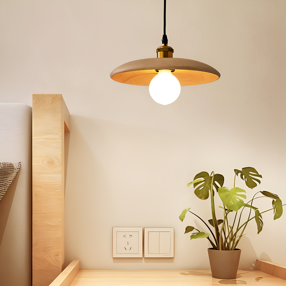 Hikaria Pendellampe – Træpendel i Japansk Minimalistisk Design