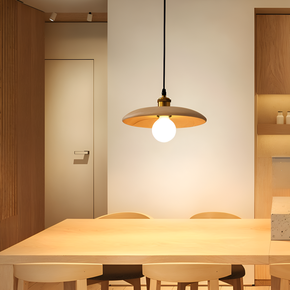 Hikaria Pendellampe – Træpendel i Japansk Minimalistisk Design