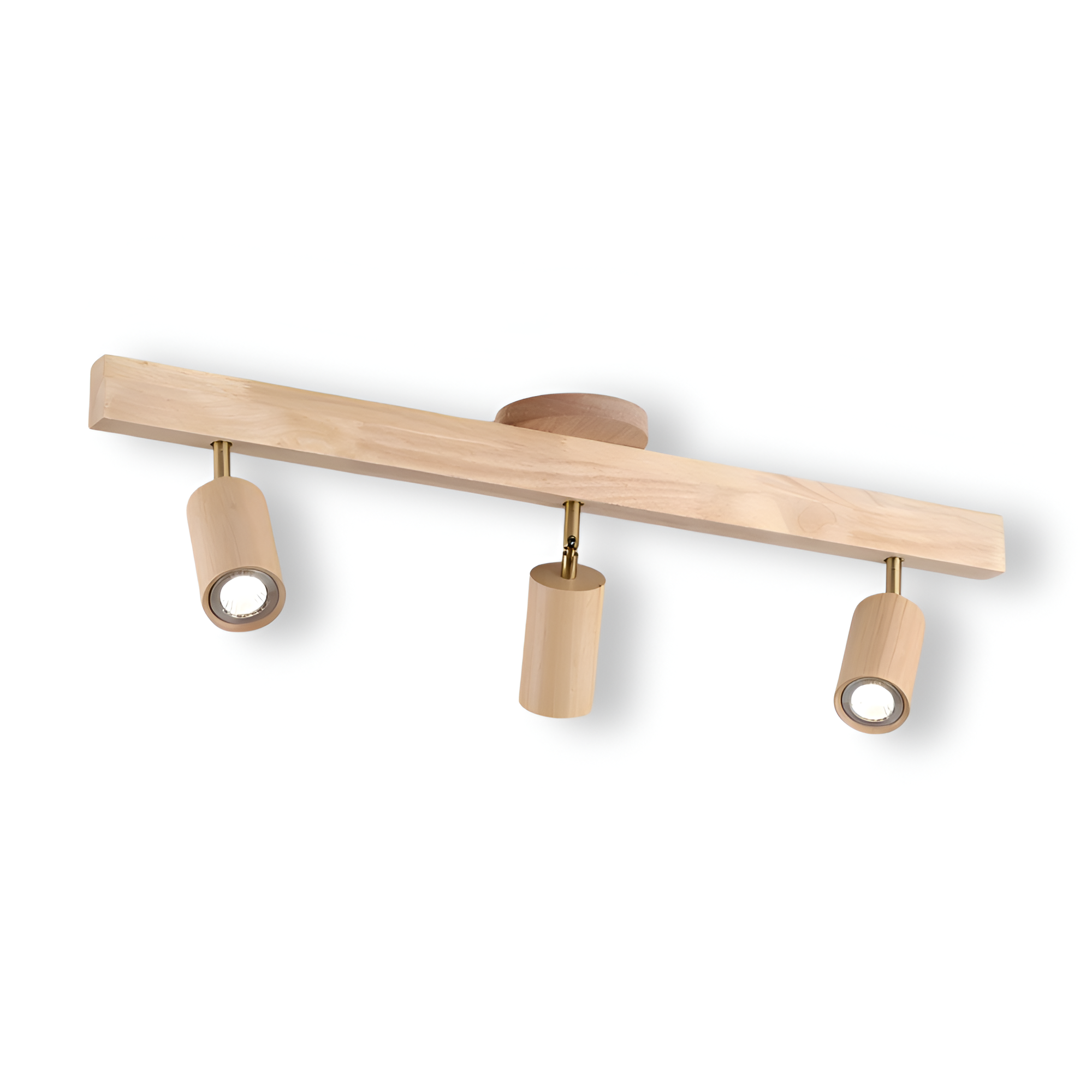 NordBeam – Justerbar Takspot i Trä och Metall med LED-belysning