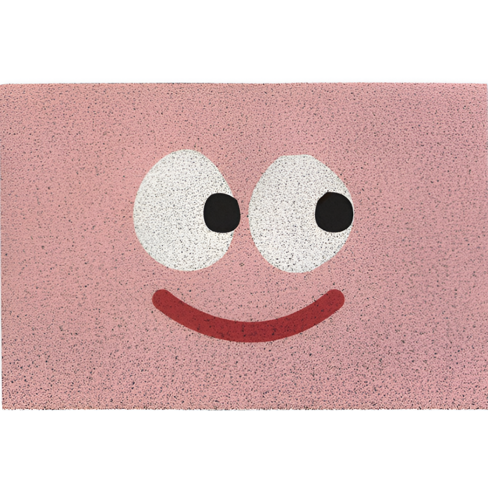 Skridsikker PVC-dørmåtte med smiley