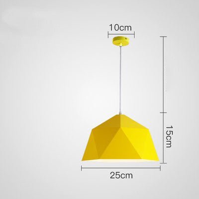 Prismara – Farverig Geometrisk Pendellampe i Moderne Design