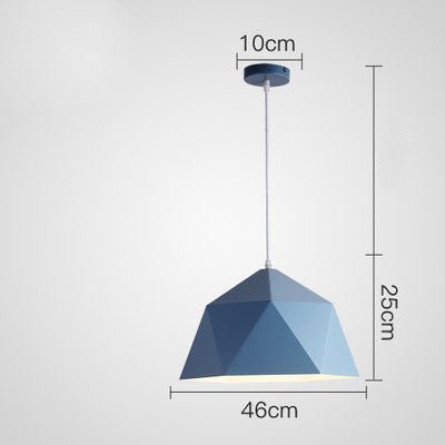 Prismara – Farverig Geometrisk Pendellampe i Moderne Design