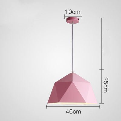 Prismara – Farverig Geometrisk Pendellampe i Moderne Design