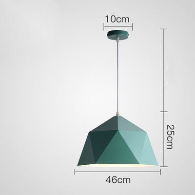 Prismara – Farverig Geometrisk Pendellampe i Moderne Design