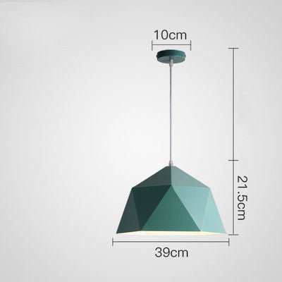 Prismara – Farverig Geometrisk Pendellampe i Moderne Design