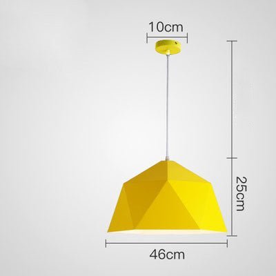 Prismara – Farverig Geometrisk Pendellampe i Moderne Design
