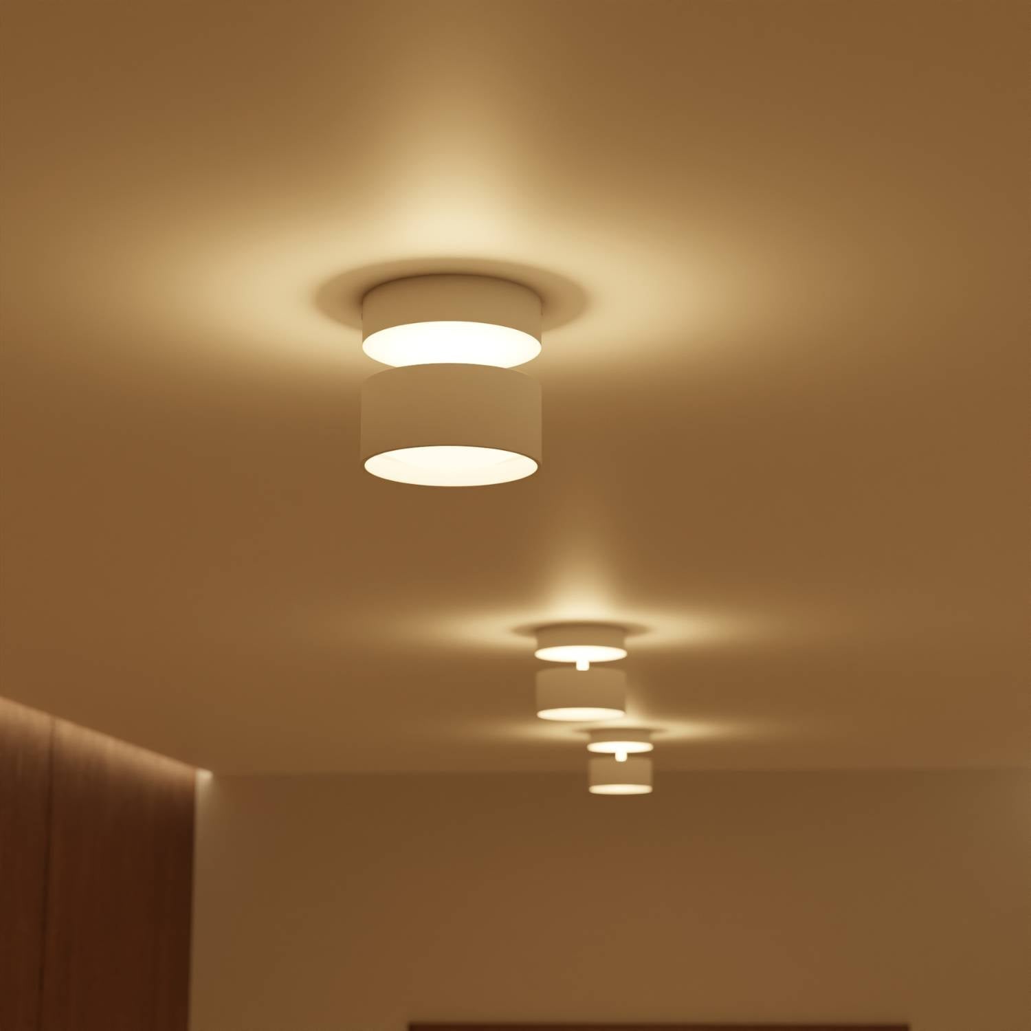 Cylindrisk LED loftlampe med up & down lys – moderne design