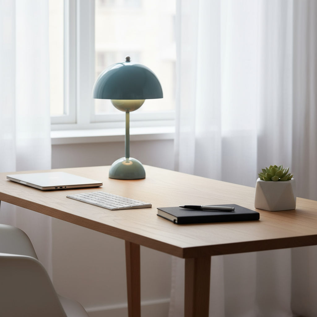 Le Refuge – Dæmpbar Trådløs Bordlampe med Elegant Urtepottedesign