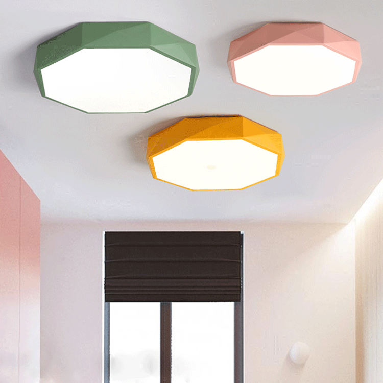 Moderne skandinavisk LED-loftlampe i abstrakt design