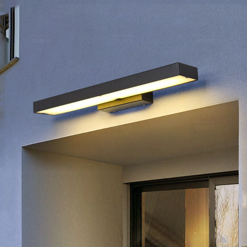 Minimalistisk LED-udendørslampe med bevægelsessensor