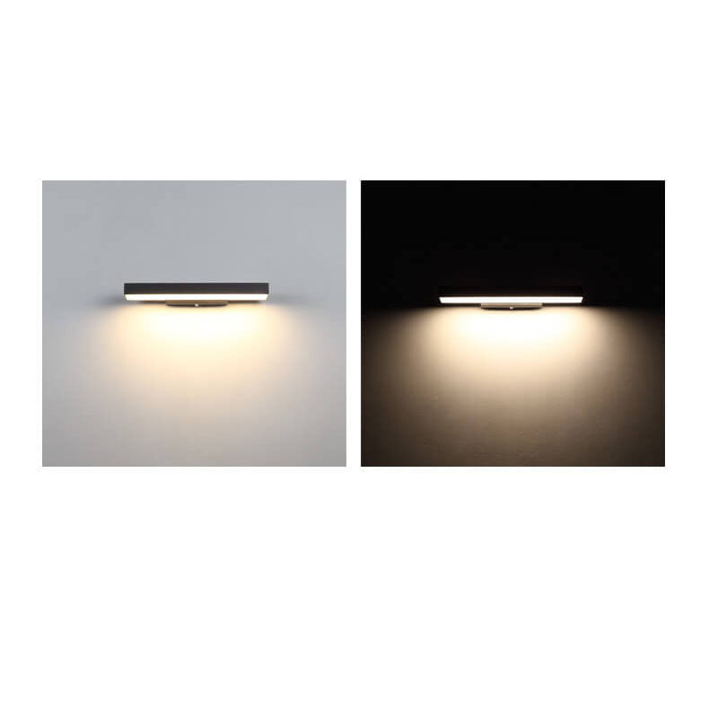 Minimalistisk LED-udendørslampe med bevægelsessensor