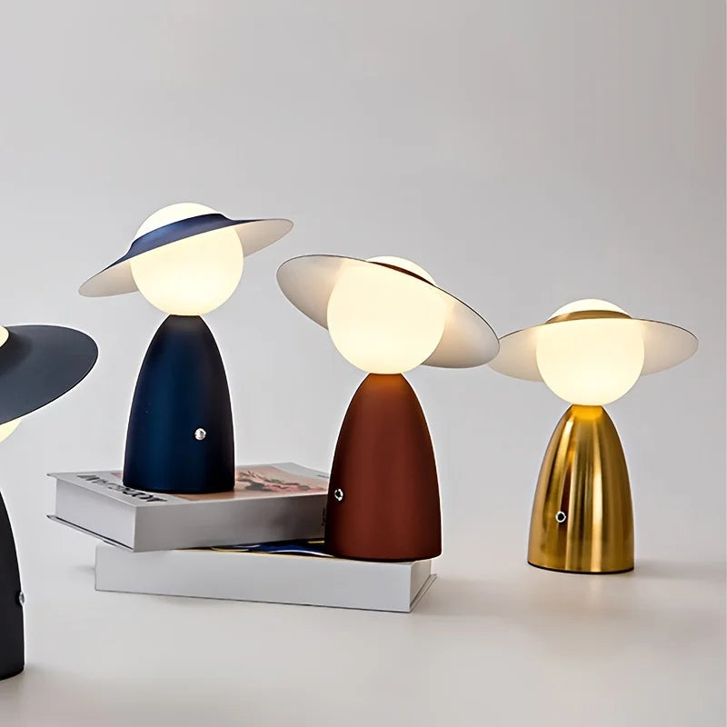 Trådløs genopladelig LED-bordlampe med touch