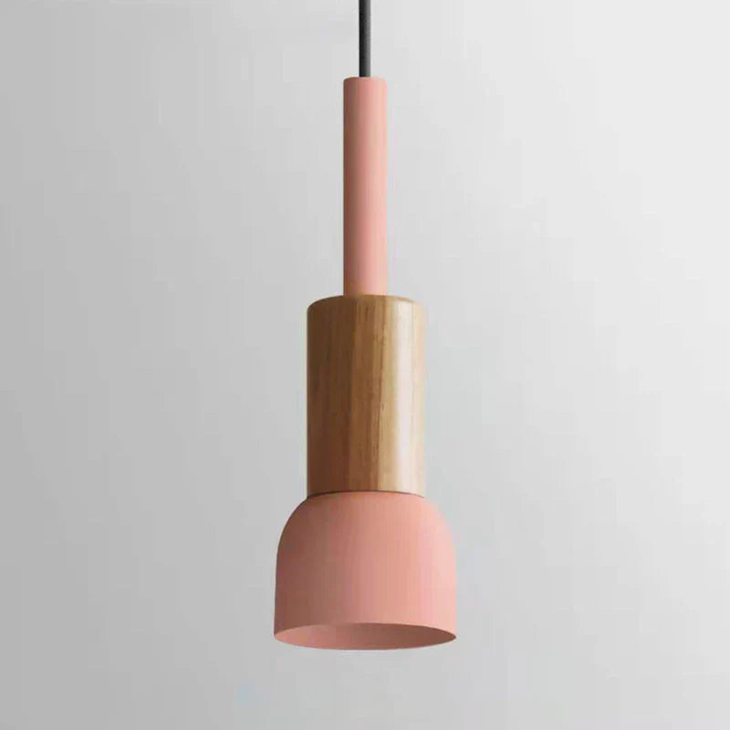 Farverig pendellampe i nordisk stil – macaron design med blødt lys