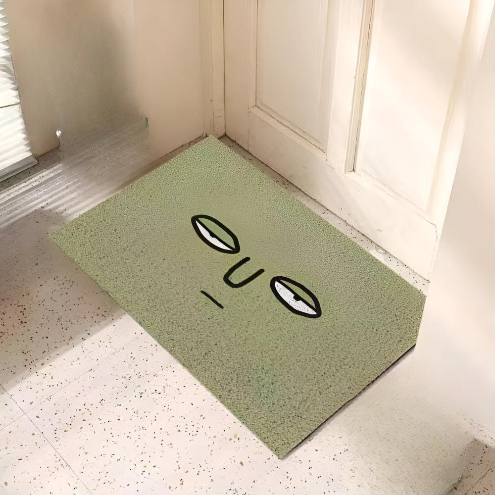 Skridsikker PVC-dørmåtte med smiley