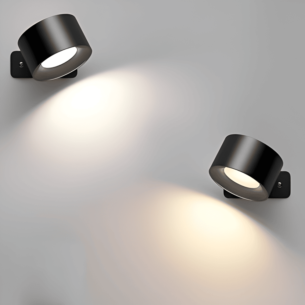 Orvexa – 360° Roterbar Trådløs LED Væglampe med Touch & USB-opladning