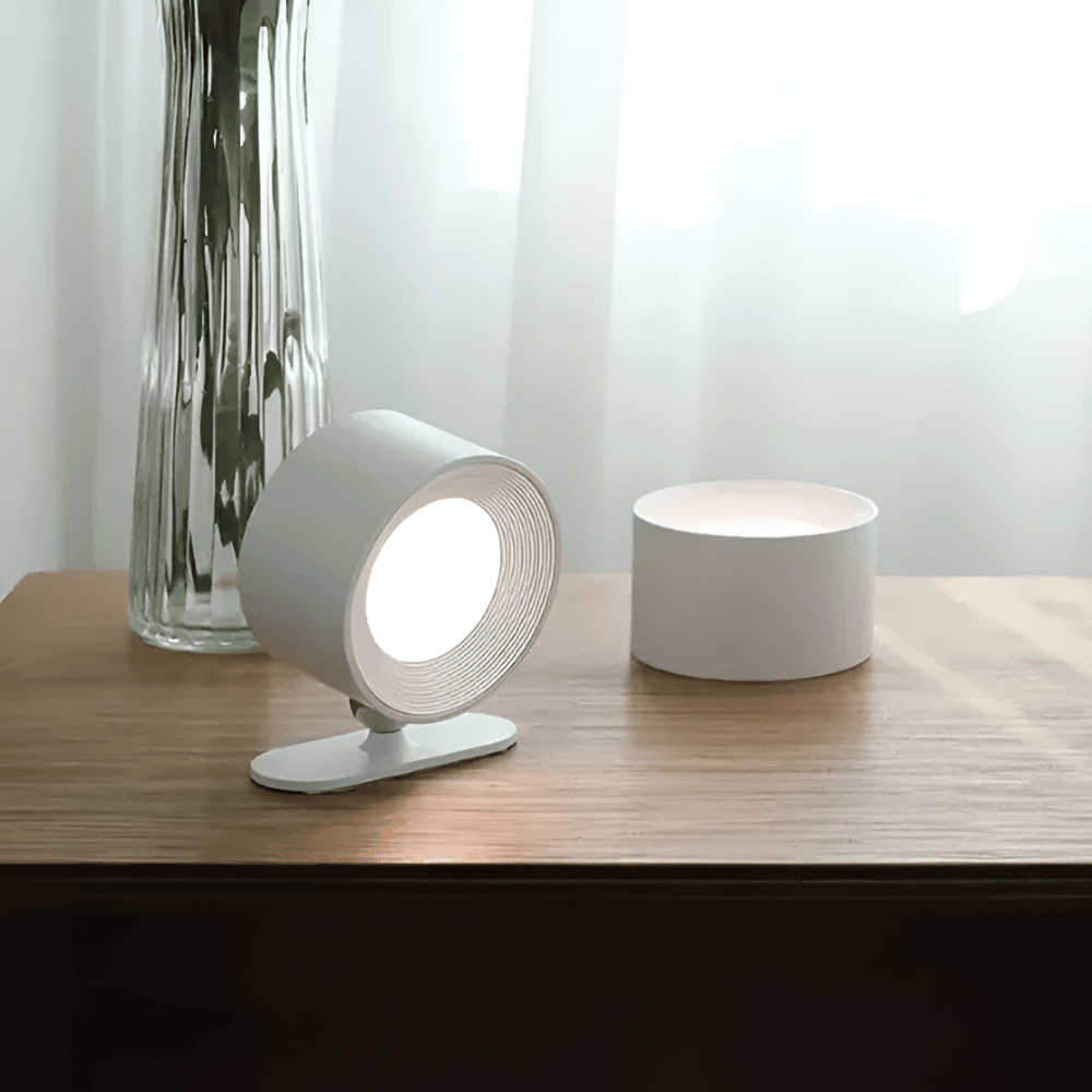 Orvexa – 360° Roterbar Trådløs LED Væglampe med Touch & USB-opladning