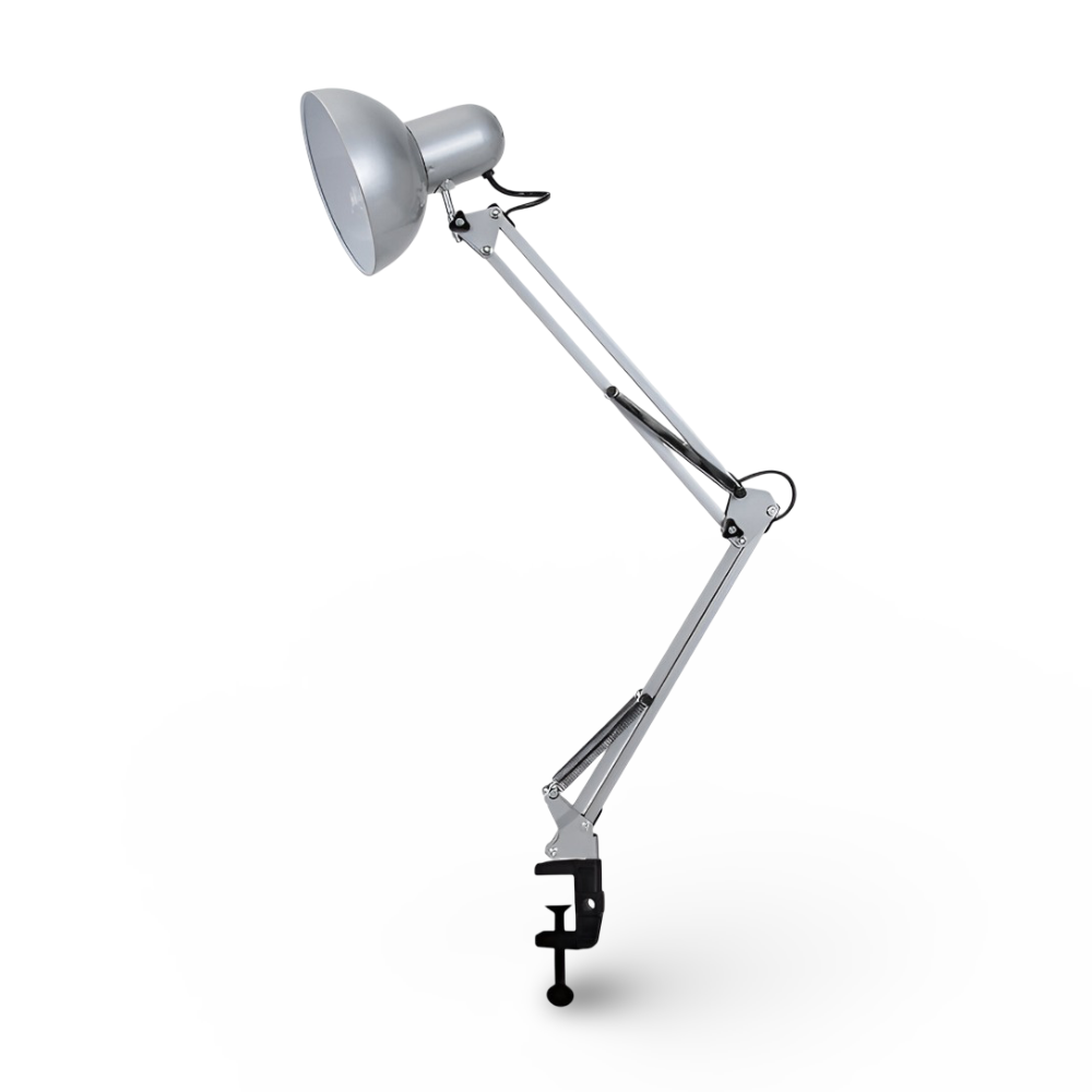 Justerbar skrivebordslampe med clip – LED lampe med lang arm