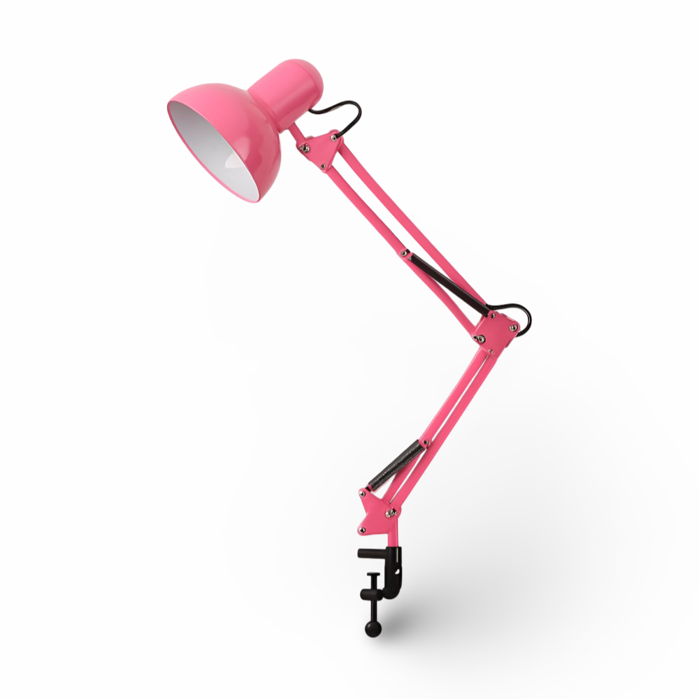 Justerbar skrivebordslampe med clip – LED lampe med lang arm