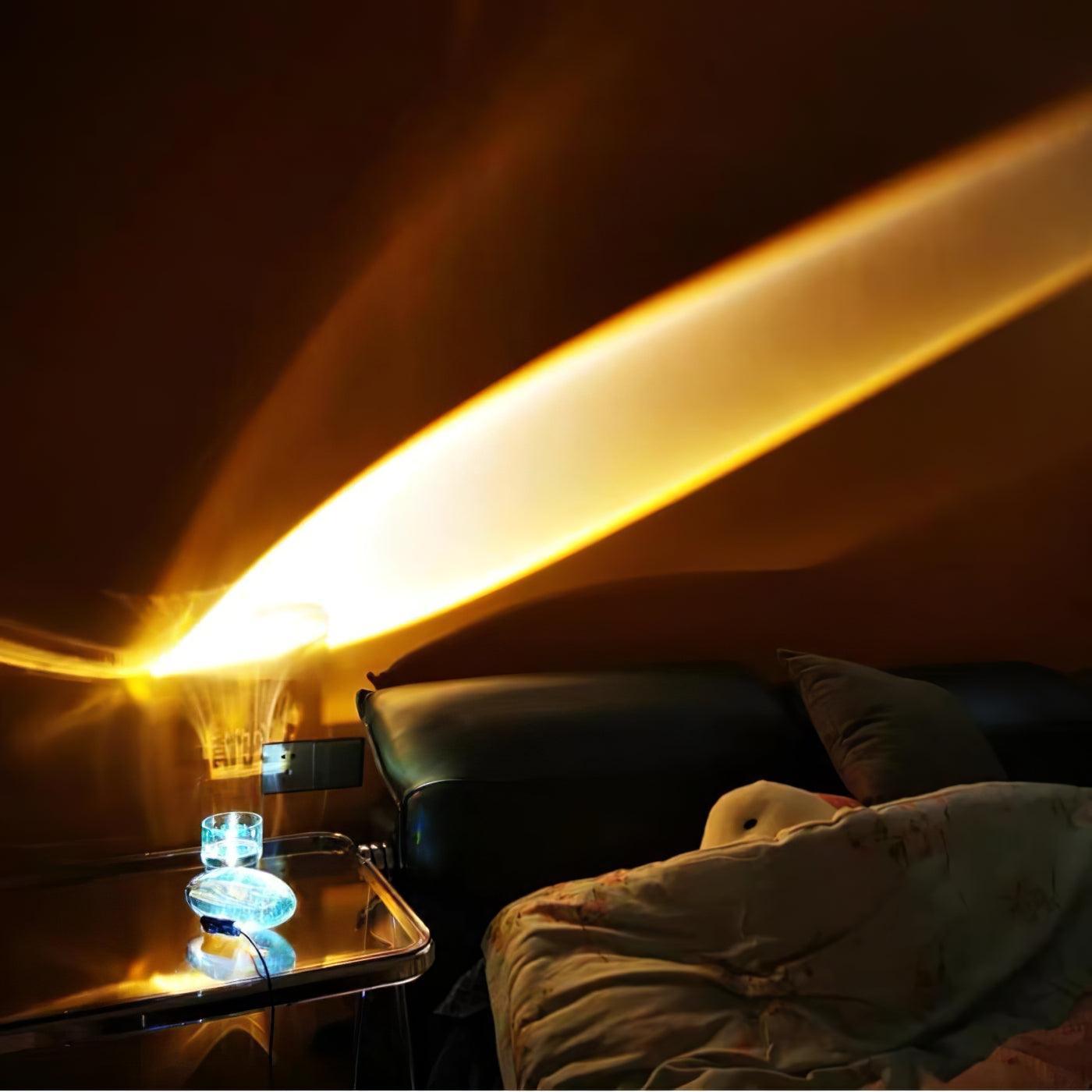 Bordlampe i krystal med LED – dekorativ lampe med stemningslys