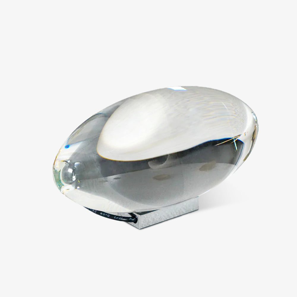 Bordlampe i krystal med LED – dekorativ lampe med stemningslys
