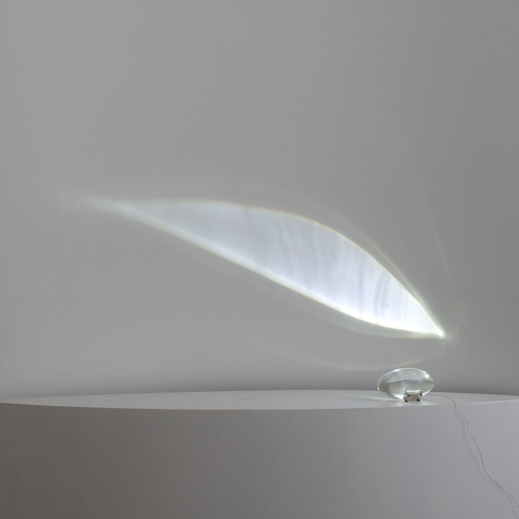 Bordlampe i krystal med LED – dekorativ lampe med stemningslys