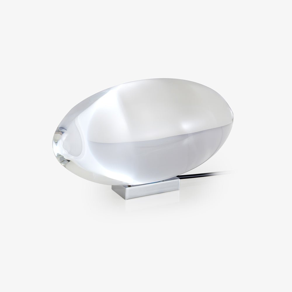 Bordlampe i krystal med LED – dekorativ lampe med stemningslys
