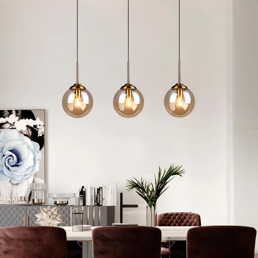 Lunara Pendellampe – Nordisk Pendellampe i Glas med LED-belysning