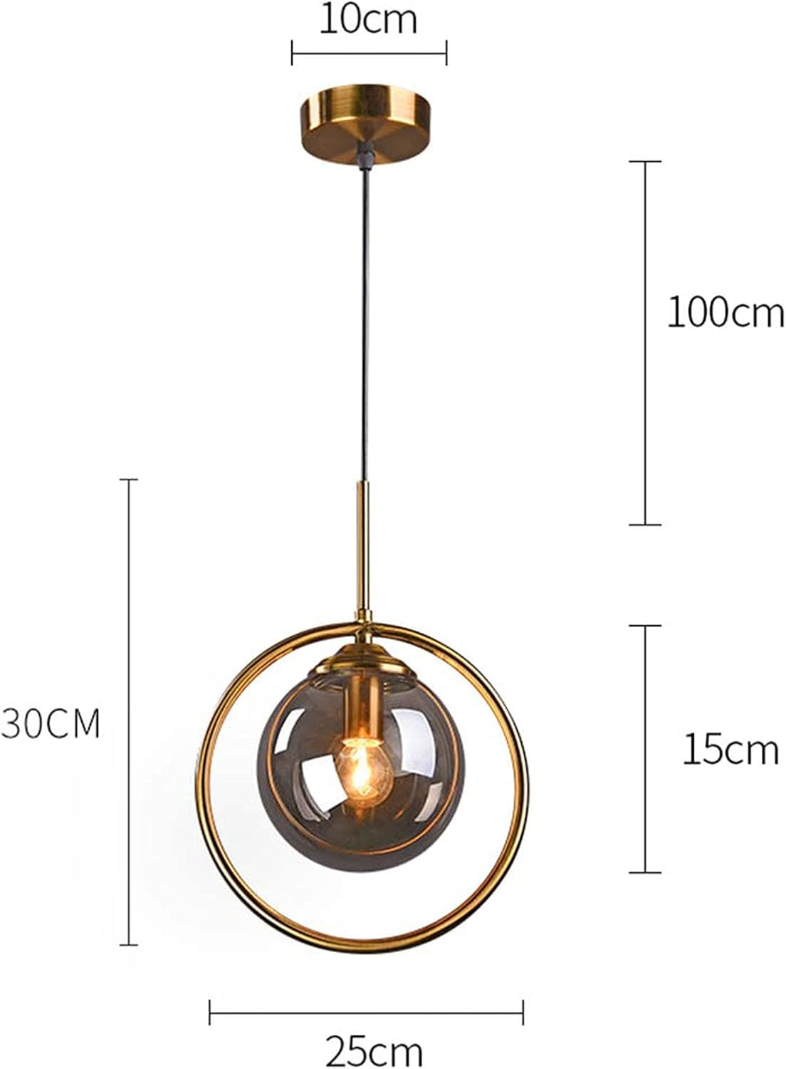 Lunara Pendellampe – Nordisk Pendellampe i Glas med LED-belysning