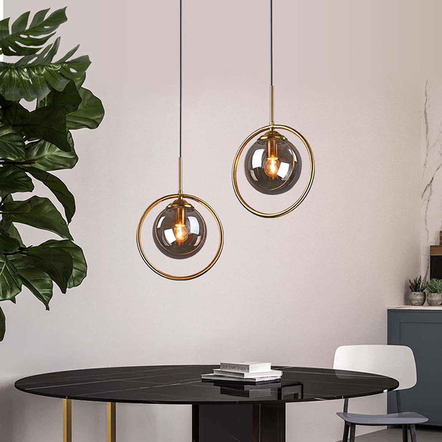 Lunara Pendellampe – Nordisk Pendellampe i Glas med LED-belysning