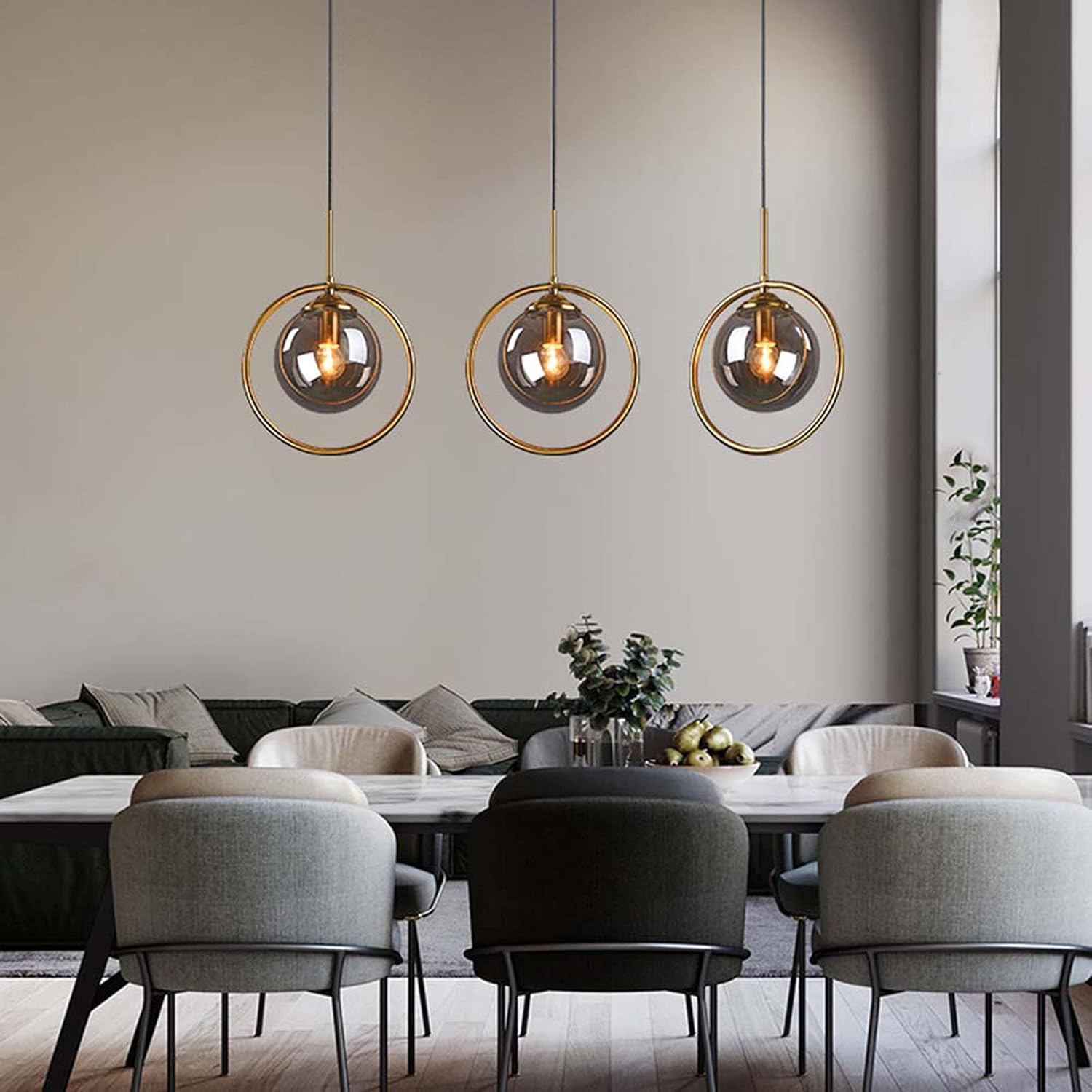 Lunara Pendellampe – Nordisk Pendellampe i Glas med LED-belysning