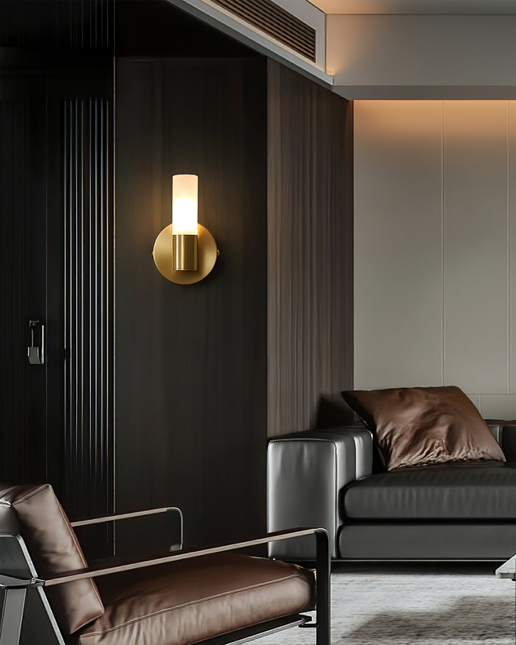 Brassia – Elegant Væglampe i Messing med Energieffektiv LED-Belysning